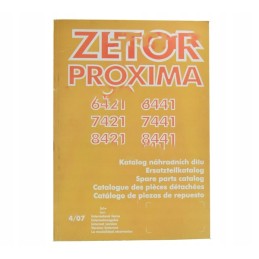 Dalių katalogas Zetor Proxima 6421 8441 modeliai 6421