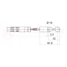 Vairasvirtė 6019 kamuoliams, 1 hidroliderio mygtukas