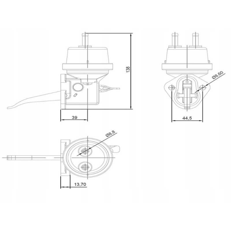 Tiekimo siurblys re61260 polmo re61260p