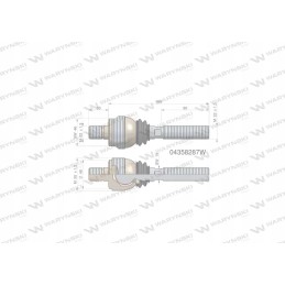 Vairo jungtis 202 mm m22x1 5 m22x1 5 04358287 warynski