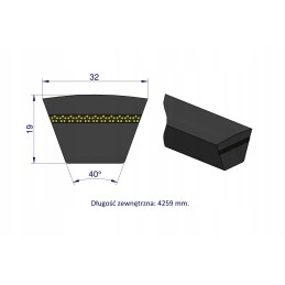 V formos diržas t 630144 0 ap1000965 claas teger