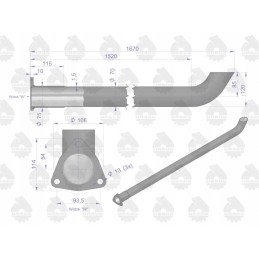 C 385 turbo duslintuvo vamzdis originalus Ursus