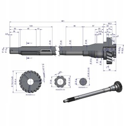 Pavarų dėžės veleno sankaba C 330 originali Ursus