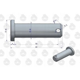 Pakabos tvirtinimo kaištis c 330 360 54660391u
