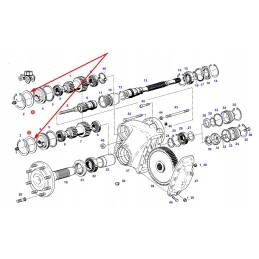 X534679146000 galinės ašies redukcijos veleno poveržlė
