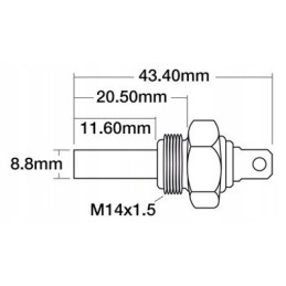 Variklio temperatūros jutiklio korpusas fendt renault