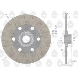 Sankabos diskas 2 pakopos relės pavarai C 360 3P Premium originalus Urs