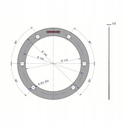 Orginalios stebulės reduktorius c 330 vidinio dangčio tarpiklis
