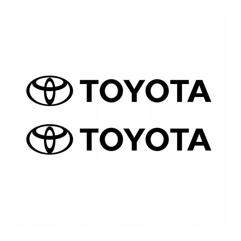 Šakinio krautuvo lipdukai, Toyota užrašas su logotipu, 20 cm