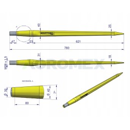 Frontalinis krautuvas storas tiesus 780 Warynski