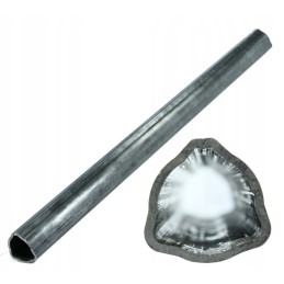 Išorinis ir vidinis trikampis vamzdis 54x4mm ilgio