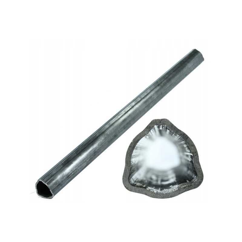 Išorinis ir vidinis trikampis vamzdis 54x4mm ilgio
