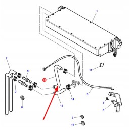 3820705m1 oro kondicionieriaus guminė žarna