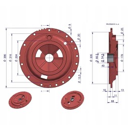 Kairysis galinės ašies dangtelis ursus mf3 original