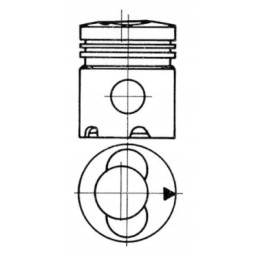 Stūmoklis 92815600 Kolbenschmidt