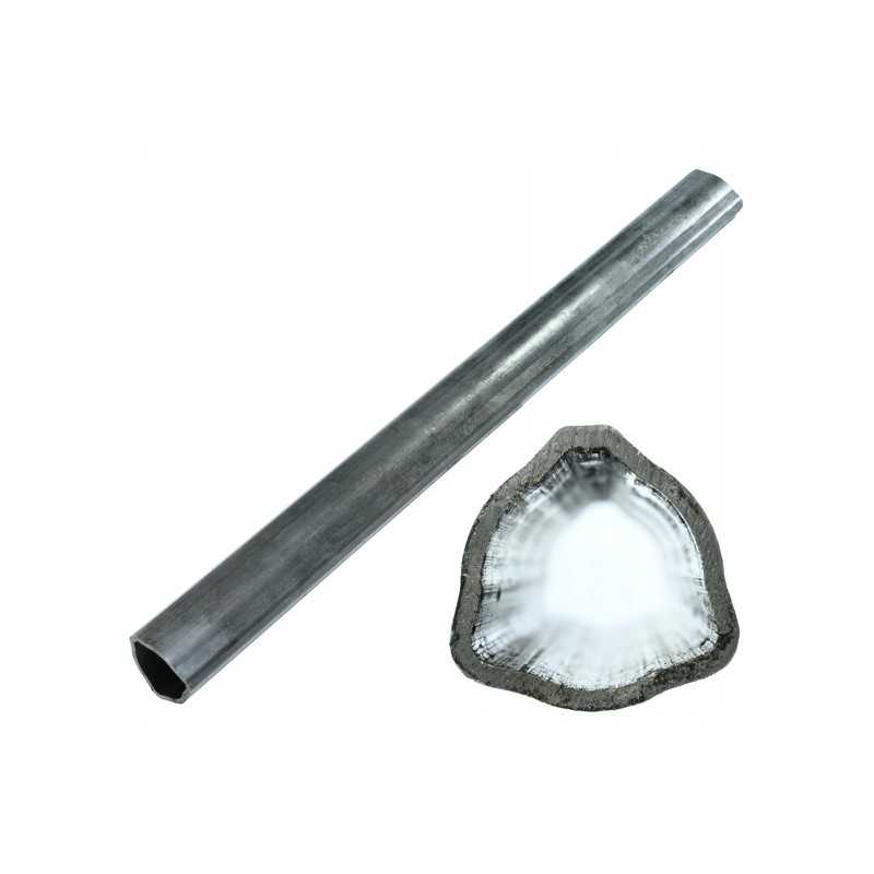 Išorinis ir vidinis trikampis vamzdis 54x4mm ilgio
