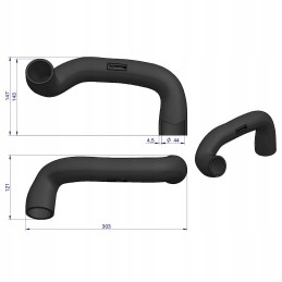 Apatinė radiatoriaus žarna 83907879 new holland ford
