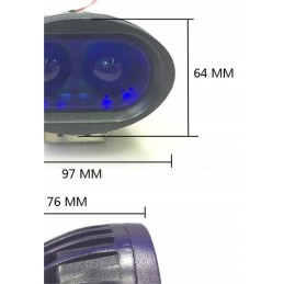 LED purkštuvo mėlyna 20w lempa