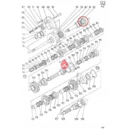 Tarpinės pavarų dėžės C 385 Ursus slankioji įvorė