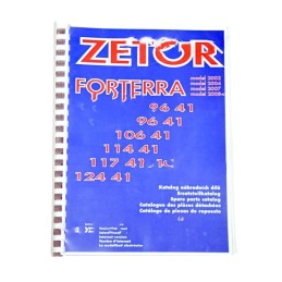 Dalių katalogas zetor forterra 8641 12441 modeliams 86
