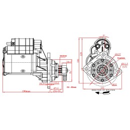 Claas Mercedes Benz Unimog starteris 12v 3 2kw