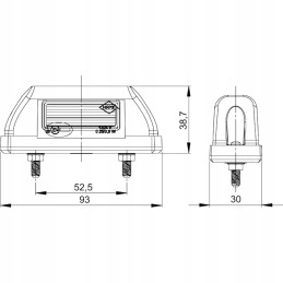 LED plokštės apšvietimo lempa 12v 24v raudona
