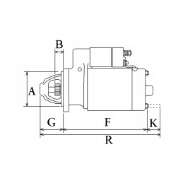Starteris 3kw deutz f2l1011 0001230013