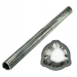 Išorinis ir vidinis trikampis vamzdis 36x3 4mm d