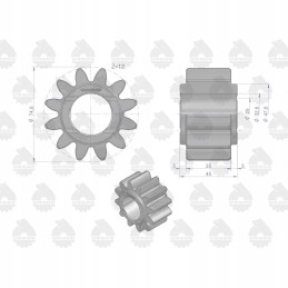 Palydovinė galinės ašies reduktorius 184176m1 mf3 mf4 arba