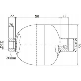 Hidroakumuliacinis akumuliatorius skelbimas 0 32l 210bar 1 2