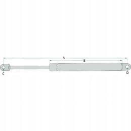Dujinė pavara variklio gaubtui JD 3050 AL57949