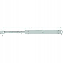 Dujinė pavara variklio gaubtui JD 3050 AL57949