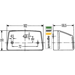 Valstybinio numerio lempa al33161 at27535 john deere