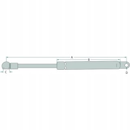 Dujinė pavara Fiat 5163729 variklio gaubtui