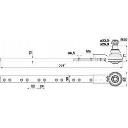 Claas 670406 dalgio galvutė
