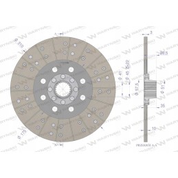 Sankabos diskas f181100100011 Fendt Warynski