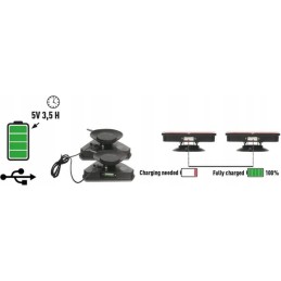 Belaidės LED trikampės lempos 12 24v su magnetu