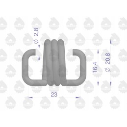 Stabdžių diskų spyruoklė C 385 originali Ursus