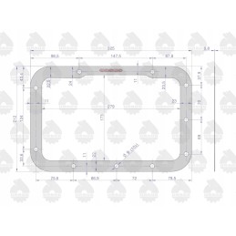 Viršutinė pavarų dėžės dangčio tarpinė c330 ursus