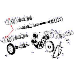 X534679346000 krumpliaračio veleno tarpiklio žiedas