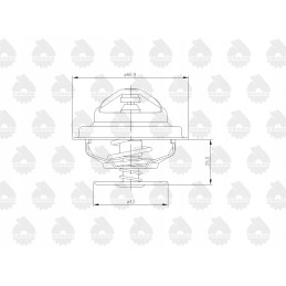 Termostatas c 385 6 cilindrų ursus 89005904u