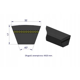 V formos diržas t 653063 0 ap1003572 claas teger