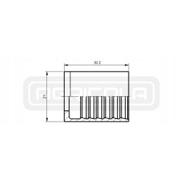 Įvorė 2SN DN6 kabelio užspaudimui, 10 vnt