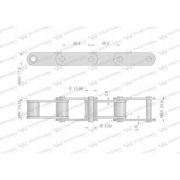 Ritininė grandinėlė 38 4r 5m 674480 motogeneric