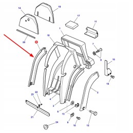 4277741m91 prietaisų konsolės šoninis skydelis