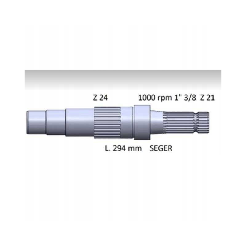 Kardaninis velenas Renault Ares 710 L294 Z21 1000 aps./min Z24