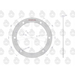 Reduktoriaus C 330 Ursus vidinio dangčio tarpiklis