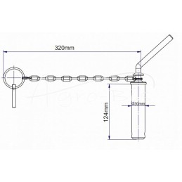 Ilgas viršutinis prikabinimo kaištis 3027005m91 ursus c 3