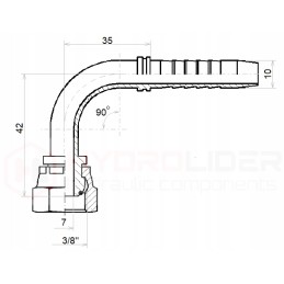 Dkr 90 spaustukas dn10 1 2sn g3 8 x 10 hidrolideris