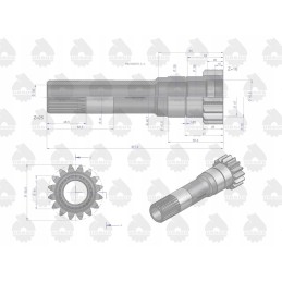 GTV antrojo etapo sankabos velenas su 16 25 mf3